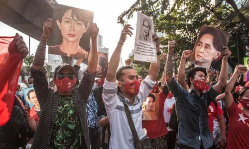 Мьянмар:Шударга бус төрийн эргэлтийг хэдэн хүн эсэргүүцэж байгааг бид харуулах ёстой